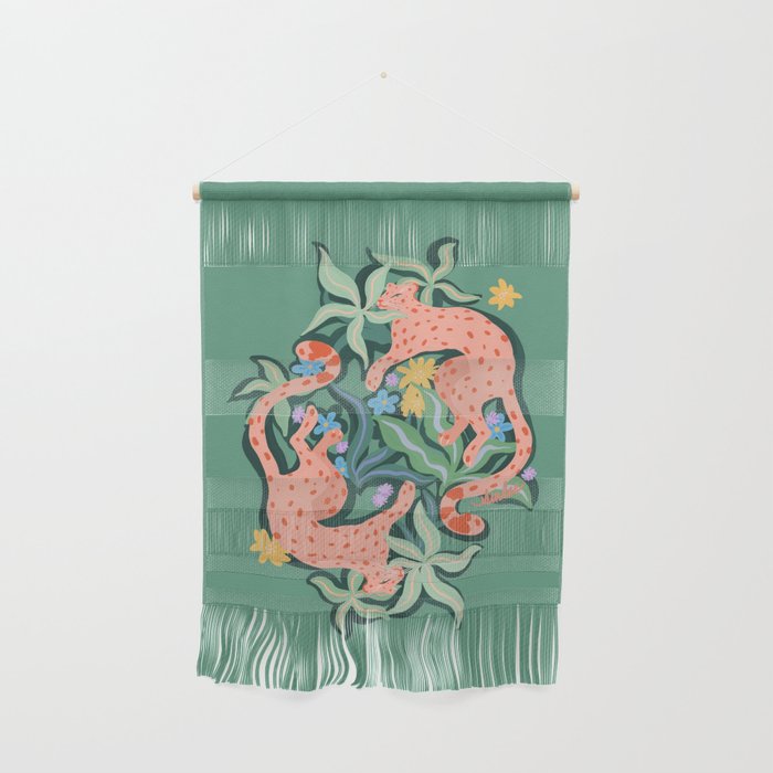 Wild Blush Cheetahs Wall Hanging Gallery Image 1