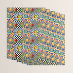 Sicilian sun,majolica,lemon,roses art Wrapping Paper Gallery Image 3