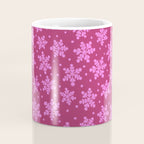 Pretty in Pink Winter Snowflakes Coffee Mug Gallery Image 4