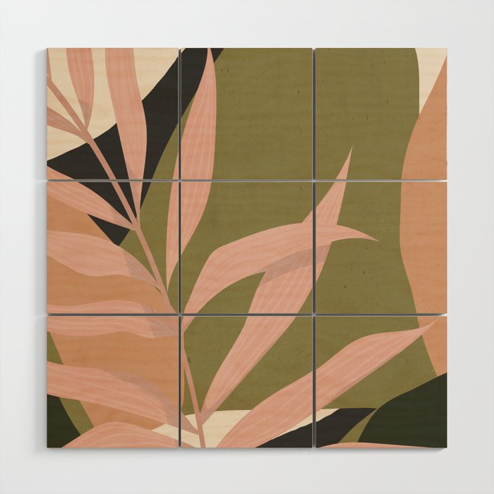 Tropical Leaf- Abstract Art 2 Wood Wall Art Gallery Image 1
