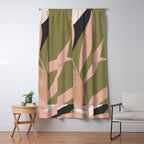 Tropical Leaf- Abstract Art 2 Window Curtain Gallery Image 5