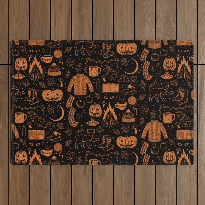 Autumn Nights: Halloween Outdoor Rug Gallery Image 1