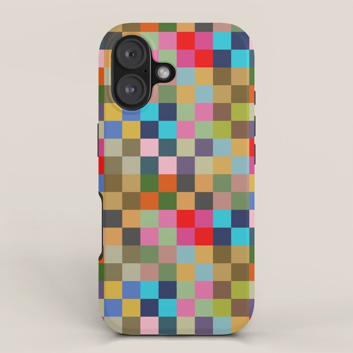 Colorful Checkerboard iPhone Case Gallery Image 1