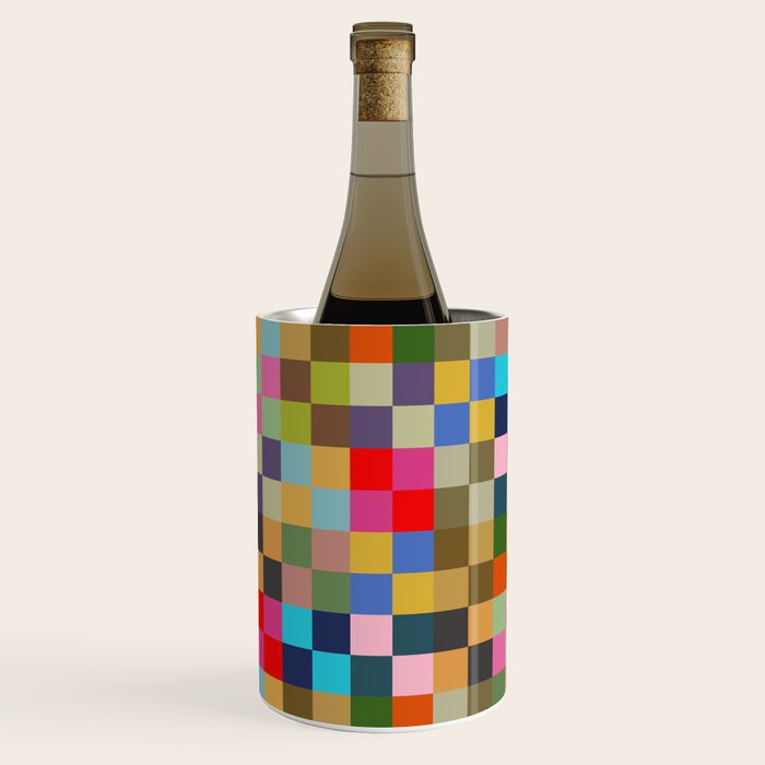 Colorful Checkerboard Wine Chiller Gallery Image 3