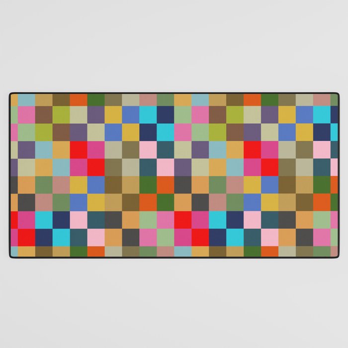 Colorful Checkerboard Desk Mat Gallery Image 3