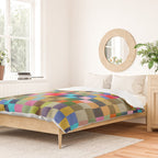 Colorful Checkerboard Duvet Cover Gallery Image 2