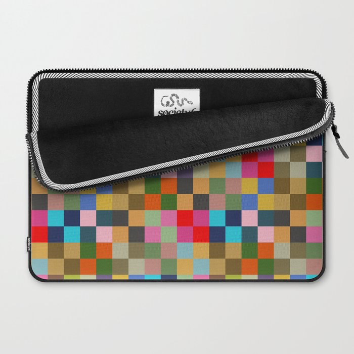Colorful Checkerboard Laptop Sleeve Gallery Image 2