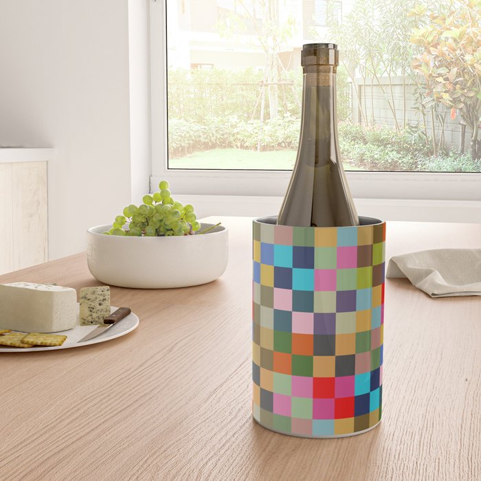 Colorful Checkerboard Wine Chiller Gallery Image 4