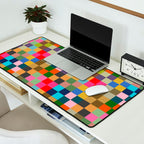 Colorful Checkerboard Desk Mat Gallery Image 2