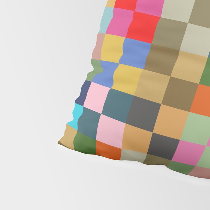 Colorful Checkerboard Pillow Sham Gallery Image 4