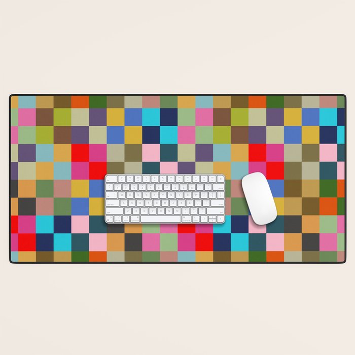 Colorful Checkerboard Desk Mat Gallery Image 1