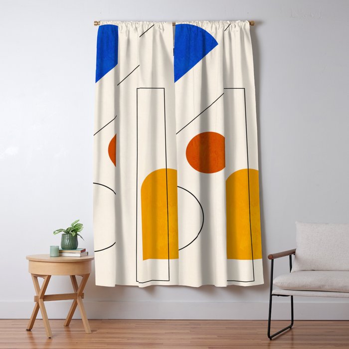 Minimal Geometric Shapes 65 Window Curtain Gallery Image 1