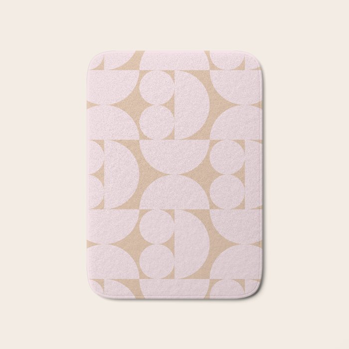 "Grapes and apple slices (pale pink)" Bath Mat Gallery Image 1