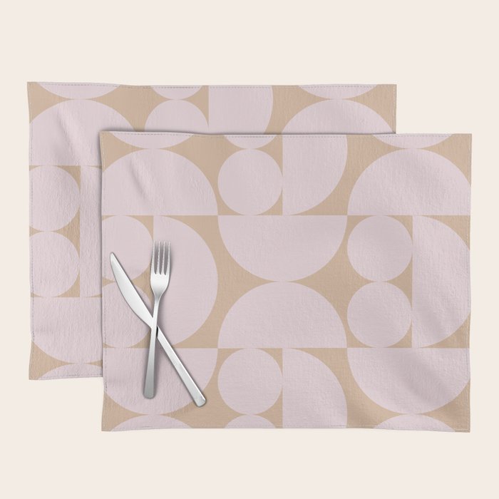 "Grapes and apple slices (pale pink)" Placemat Gallery Image 1