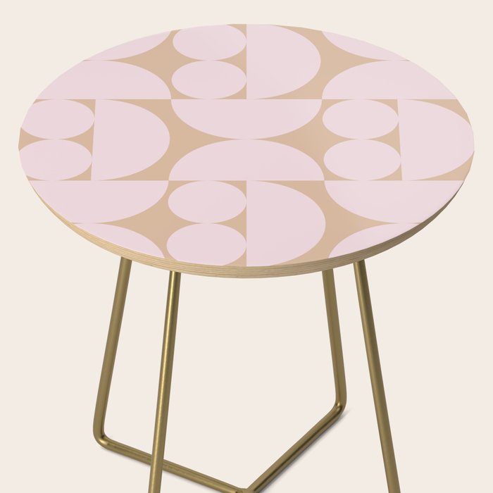 "Grapes and apple slices (pale pink)" Side Table Gallery Image 2