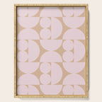 "Grapes and apple slices (pale pink)" Serving Tray Gallery Image 1