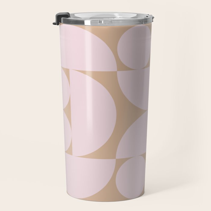 "Grapes and apple slices (pale pink)" Travel Mug Gallery Image 3