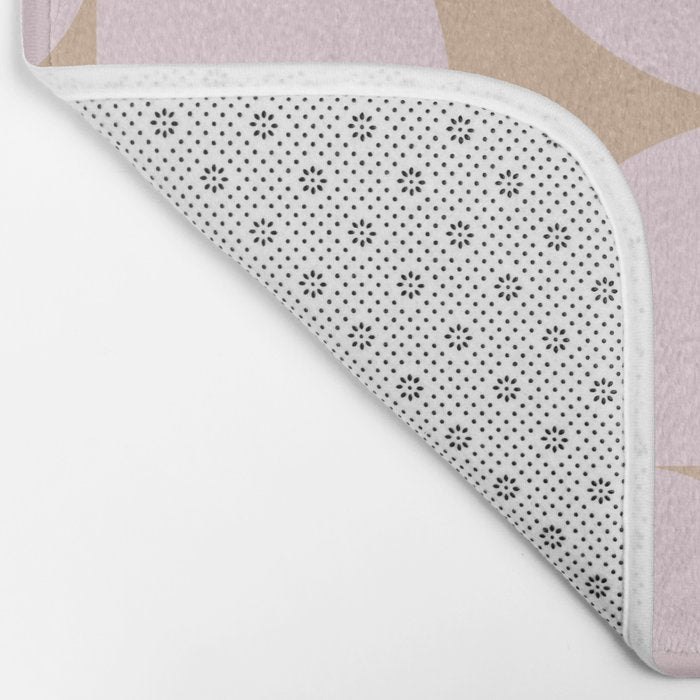 "Grapes and apple slices (pale pink)" Bath Mat Gallery Image 2