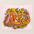 Aries Flowers Wall Tapestry Gallery Image 4