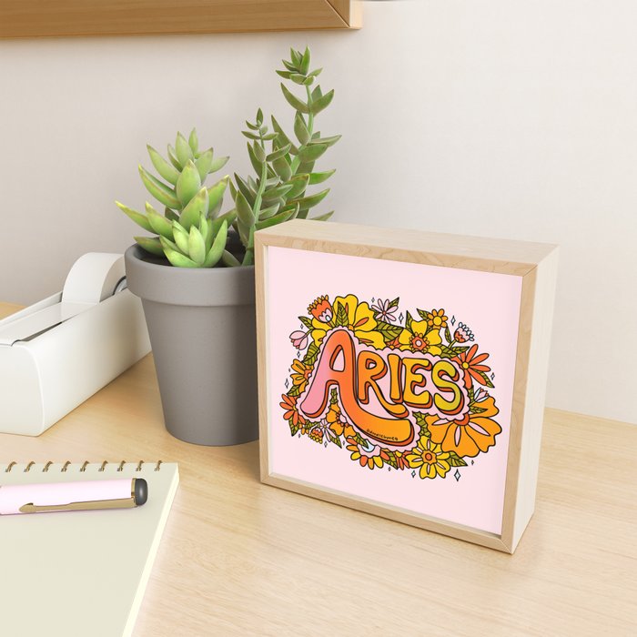 Aries Flowers Mini Art Print Gallery Image 2