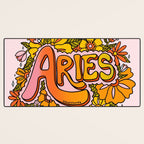 Aries Flowers Desk Mat Gallery Image 3