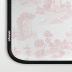 Toile de Jouy Vintage French Romantic Pastoral Baby Pink & White Laptop Sleeve Gallery Image 3