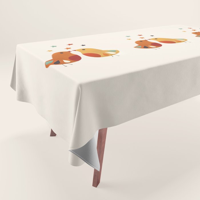 Little Festive Birds Tablecloth Gallery Image 1