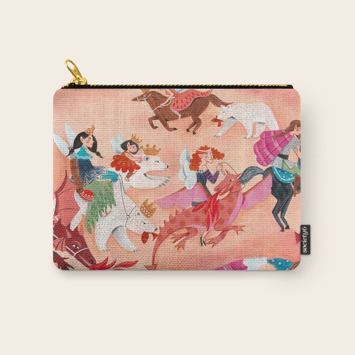 Fairies Bears and Dragons dream Carry All Pouch Gallery Image 1