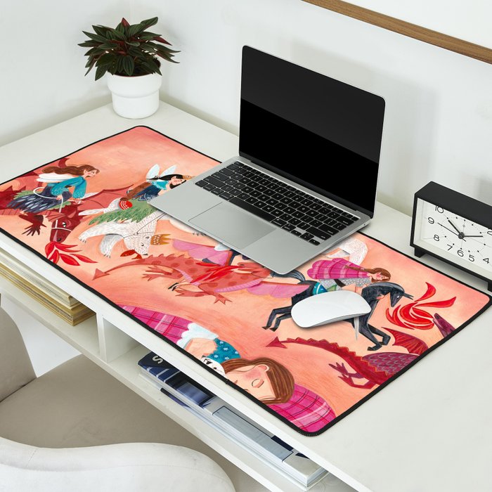 Fairies Bears and Dragons dream Desk Mat Gallery Image 2