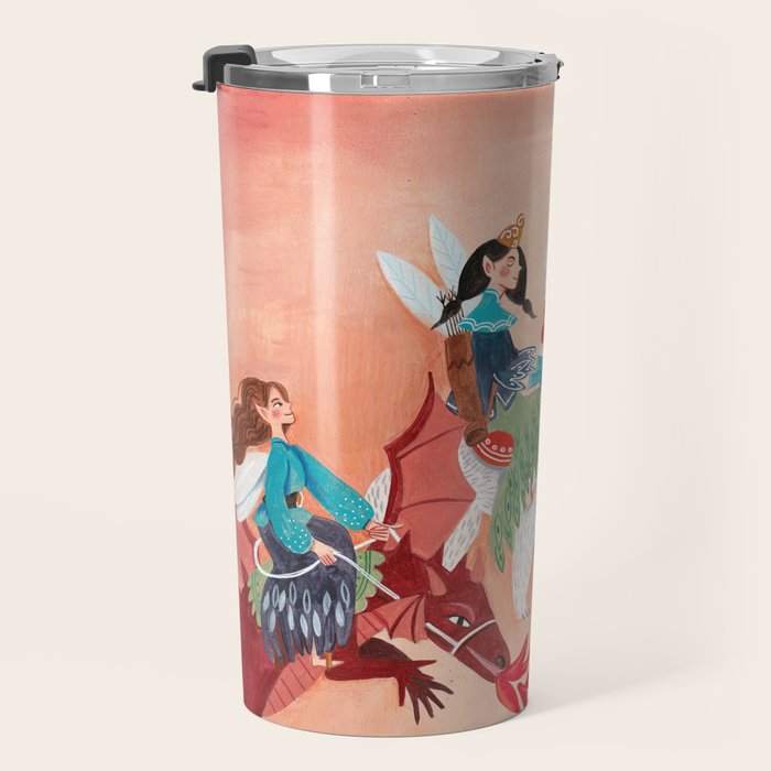 Fairies Bears and Dragons dream Travel Mug Gallery Image 3