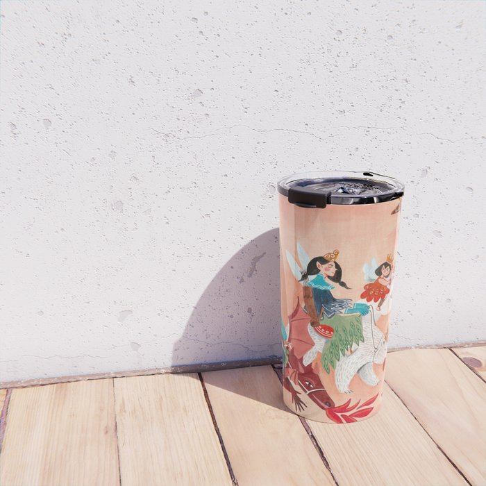 Fairies Bears and Dragons dream Travel Mug Gallery Image 4