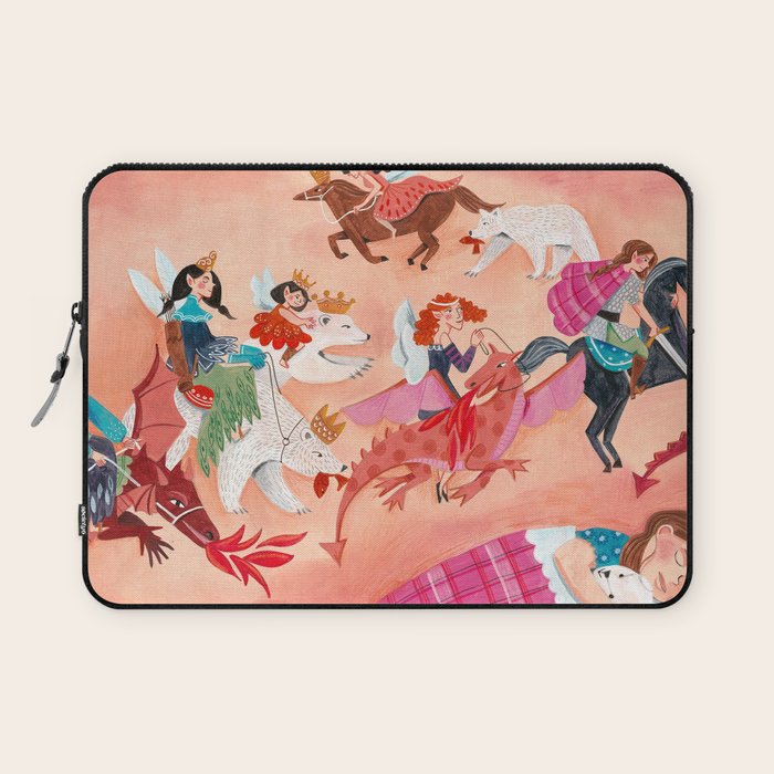 Fairies Bears and Dragons dream Laptop Sleeve Gallery Image 1