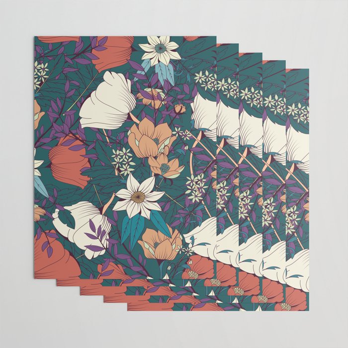 Botanical pattern 008 Wrapping Paper Gallery Image 3