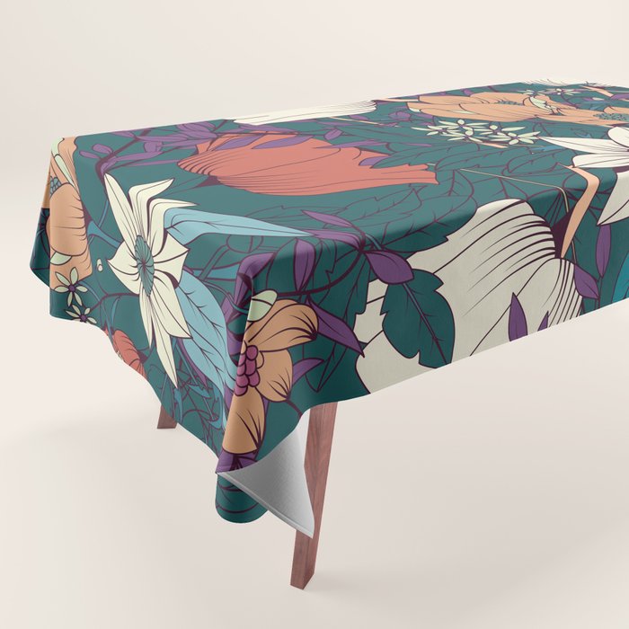 Botanical pattern 008 Tablecloth Gallery Image 1