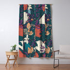 Botanical pattern 008 Window Curtain Gallery Image 5