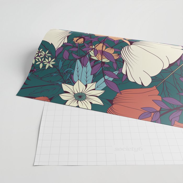 Botanical pattern 008 Wrapping Paper Gallery Image 2
