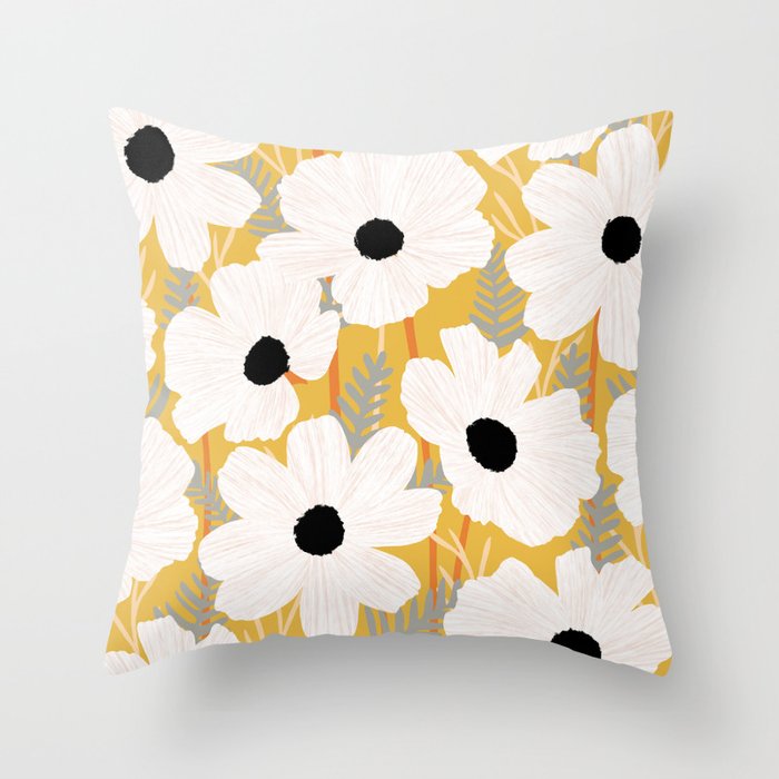 Flower market New York Central Park Throw Pillow Gallery Image 6