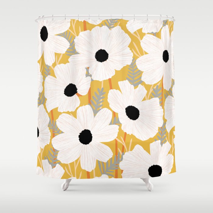 Flower market New York Central Park Shower Curtain Gallery Image 1