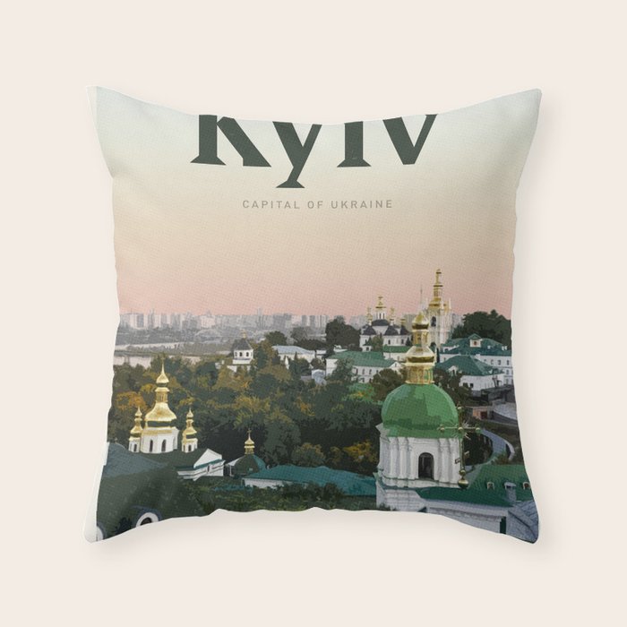 Visit Kyiv Throw Pillow Gallery Image 6