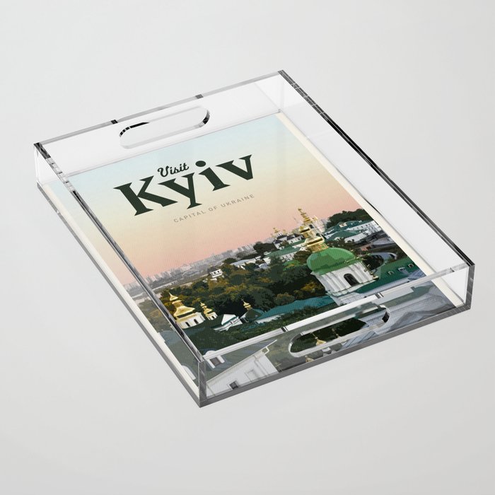 Visit Kyiv Acrylic Tray Gallery Image 1