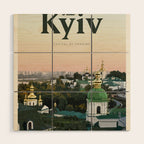 Visit Kyiv Wood Wall Art Gallery Image 1