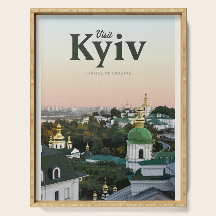 Visit Kyiv Serving Tray Gallery Image 1