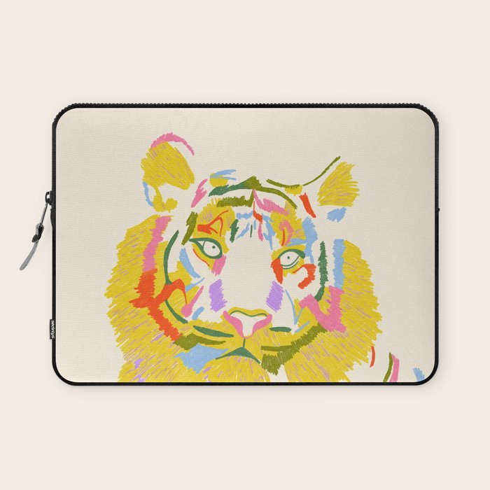 Rainbow Tiger Laptop Sleeve Gallery Image 1