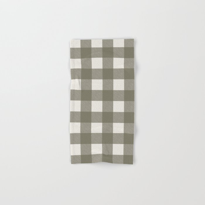 Gingham Cloth / Olive Checks Bath Towel Gallery Image 1