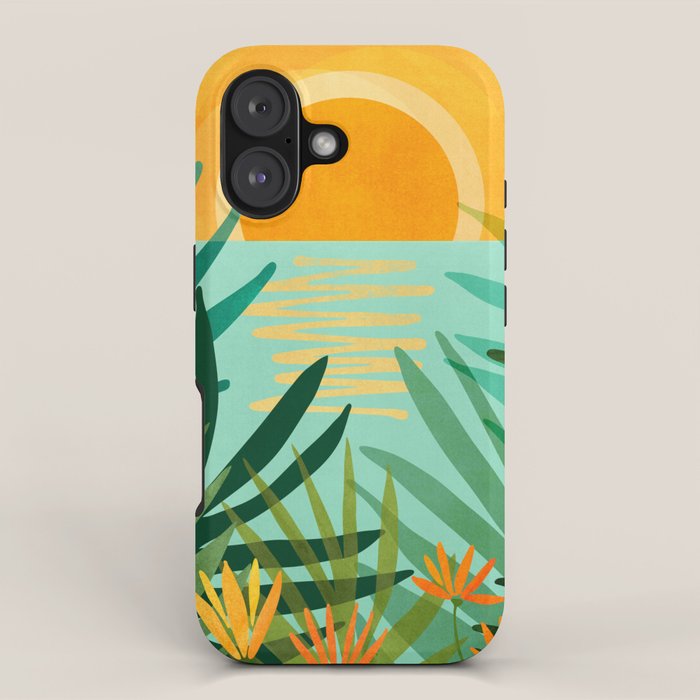 Peaceful Tropics - Sunset Landscape iPhone Case Gallery Image 1