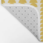 Maude Shapes Pattern - Golden Yellow Bath Mat Gallery Image 2