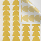 Maude Shapes Pattern - Golden Yellow Wall Tapestry Gallery Image 3
