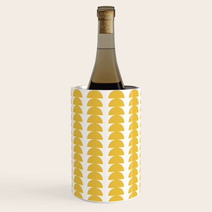 Maude Shapes Pattern - Golden Yellow Wine Chiller Gallery Image 1