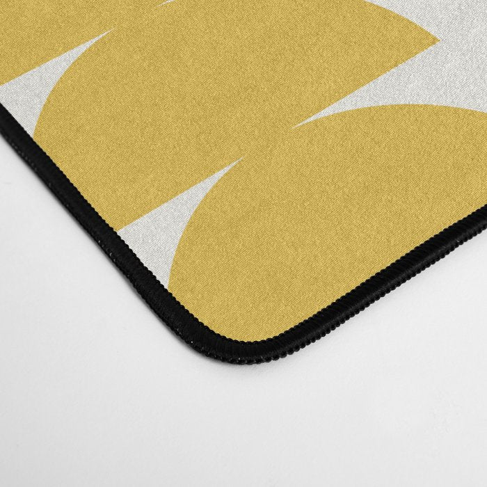 Maude Shapes Pattern - Golden Yellow Desk Mat Gallery Image 4