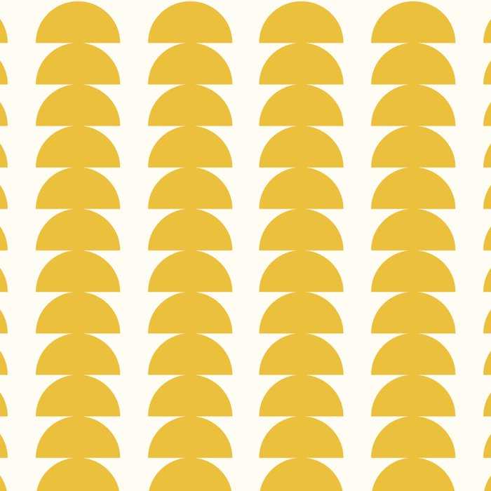 Maude Shapes Pattern - Golden Yellow Coffee Mug Gallery Image 2